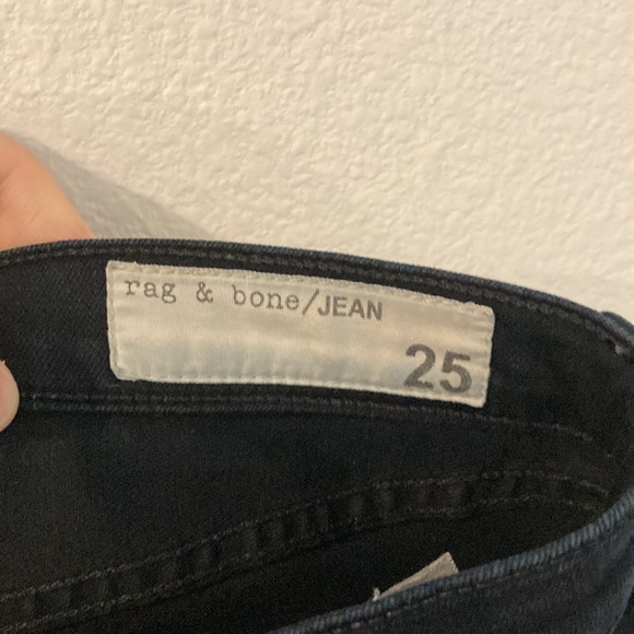 Rag & Bone Women's Pencil Leg Coal Wash Jeans - Picture 9 of 12